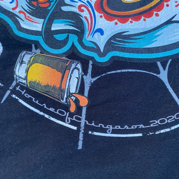 Mens black tshirt, day of the dead skull, sit down gringo, Cinco de Mayo, Large - Picture 10 of 10